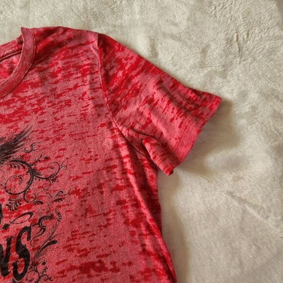 Next Level Apparel The Band Of Heathens Red Burnout Tshirt Size XL - Picture 3 of 7